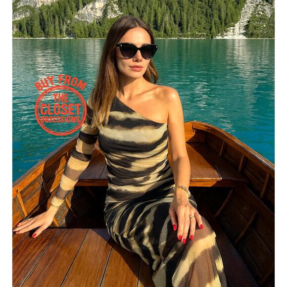 ZARA BLOGGER FAVE!!! Asymmetric Midi Dress NWT LAST ONE!!! - Picture 7 of 16